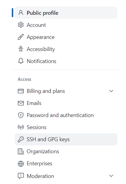 SSH and GPG Keys